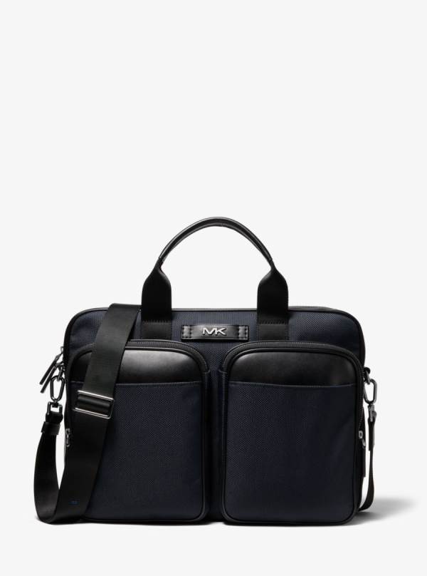 Panske Aktovky Michael Kors Kent Sport Canvas Námornícka Modrá - Tasky Michael Kors Lacne | BIYGJ-7893